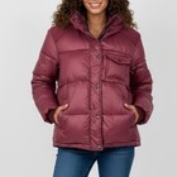 Koolaburra by UGG Corduroy Mid-weight Puffer Jacket in Wine - Picture 2 of 6